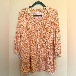 Isabel Maternity, Target, XXL Orange Floral Blouse.